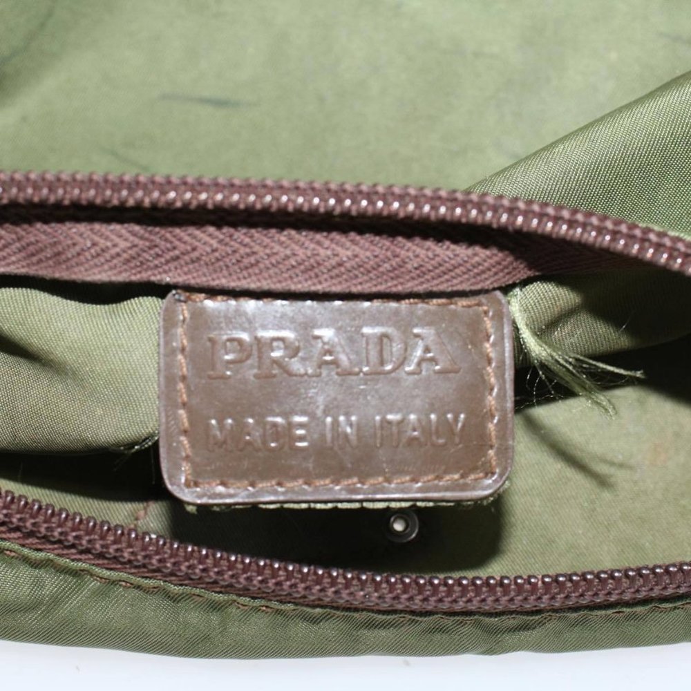 PRADA Pouch Nylon Green Auth yb246 - Picture 11 of 16